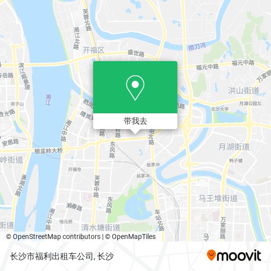 长沙市福利出租车公司地图