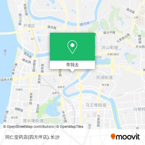 同仁堂药店(四方坪店)地图