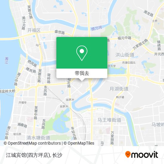 江城宾馆(四方坪店)地图