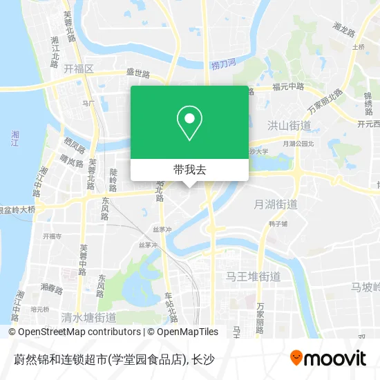 蔚然锦和连锁超市(学堂园食品店)地图