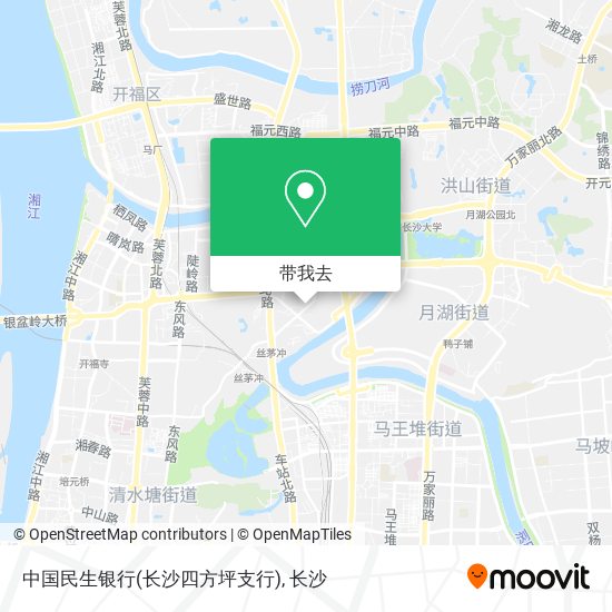 中国民生银行(长沙四方坪支行)地图