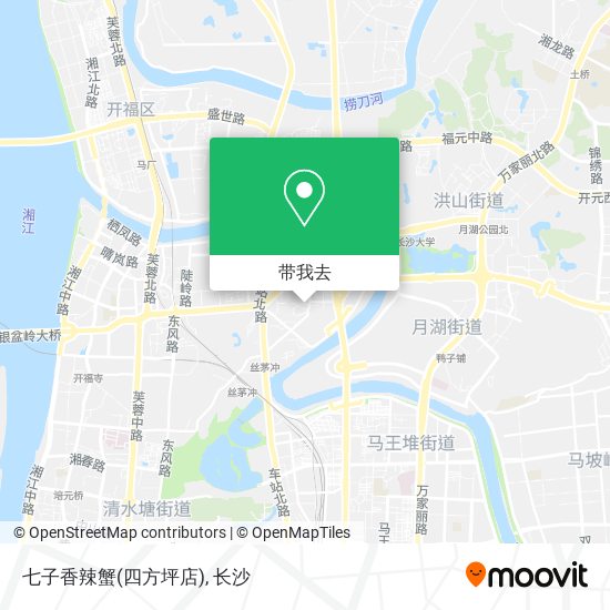 七子香辣蟹(四方坪店)地图