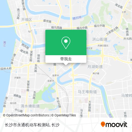 长沙市永通机动车检测站地图