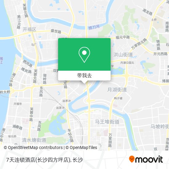 7天连锁酒店(长沙四方坪店)地图