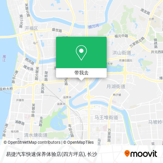 易捷汽车快速保养体验店(四方坪店)地图