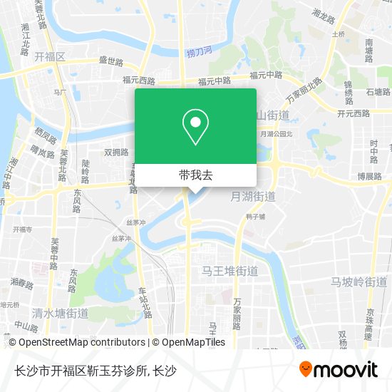 长沙市开福区靳玉芬诊所地图