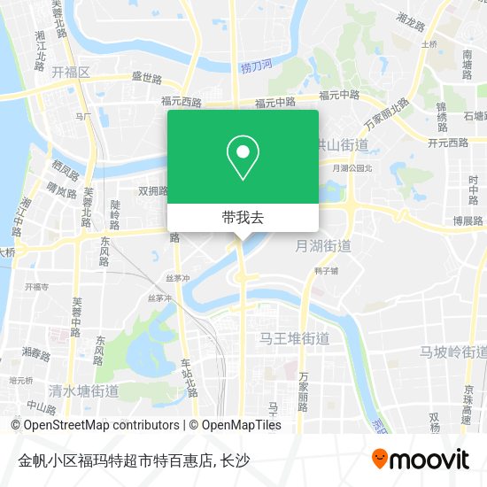 金帆小区福玛特超市特百惠店地图