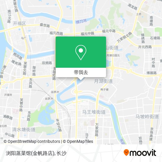 浏阳蒸菜馆(金帆路店)地图