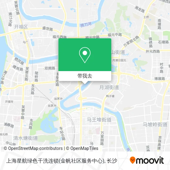 上海星航绿色干洗连锁(金帆社区服务中心)地图