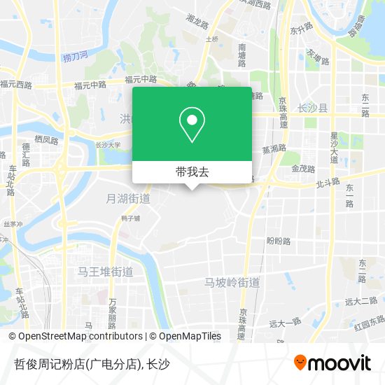 哲俊周记粉店(广电分店)地图
