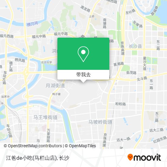 江爸de小吃(马栏山店)地图