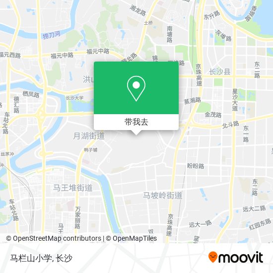 马栏山小学地图