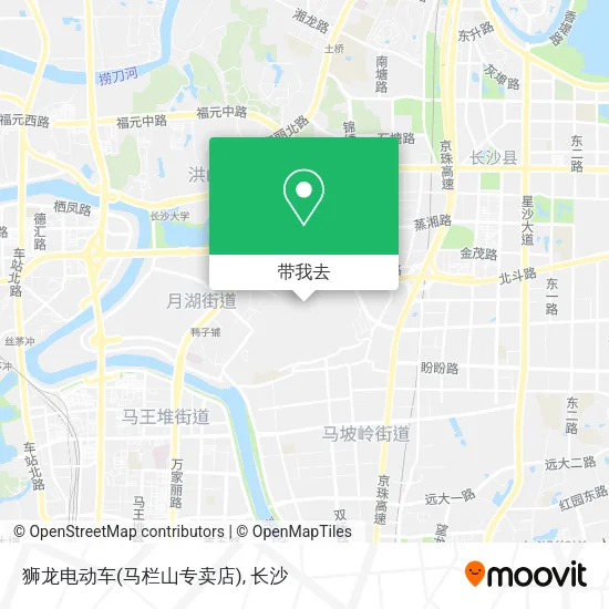 狮龙电动车(马栏山专卖店)地图