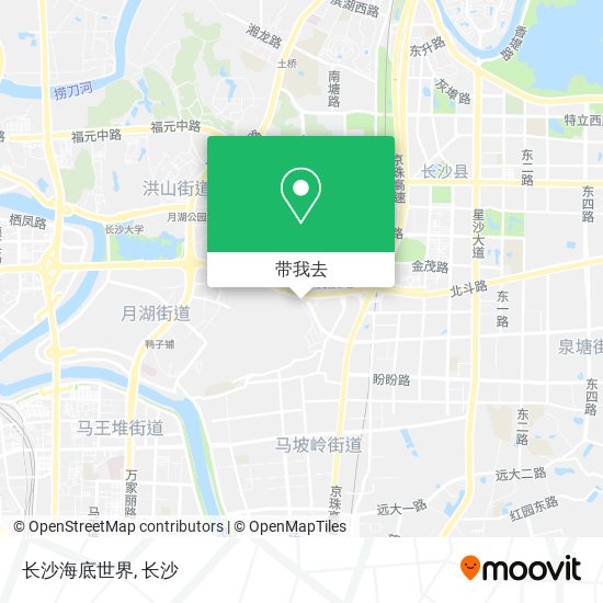 长沙海底世界地图