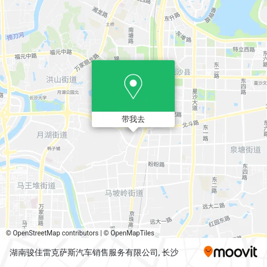 湖南骏佳雷克萨斯汽车销售服务有限公司地图