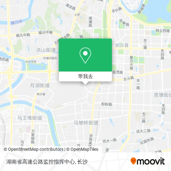 湖南省高速公路监控指挥中心地图