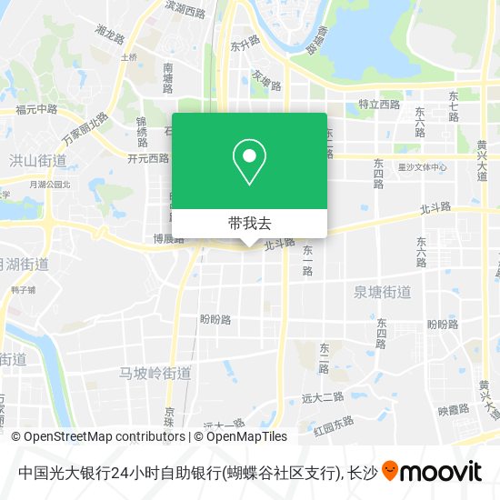 中国光大银行24小时自助银行(蝴蝶谷社区支行)地图
