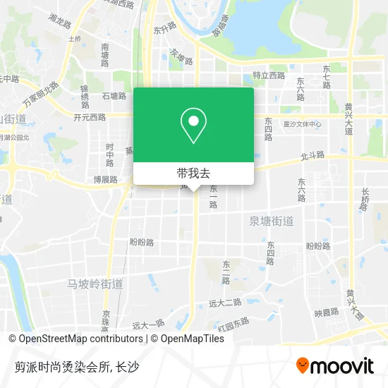 剪派时尚烫染会所地图