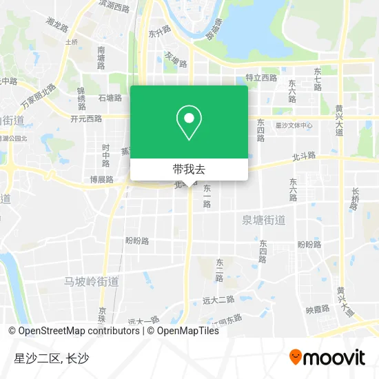 星沙二区地图