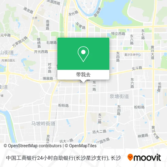 中国工商银行24小时自助银行(长沙星沙支行)地图