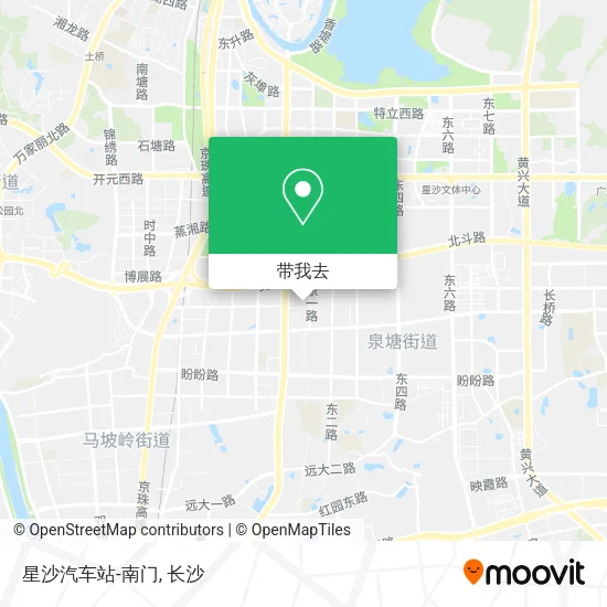 星沙汽车站-南门地图