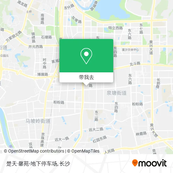 楚天·馨苑-地下停车场地图