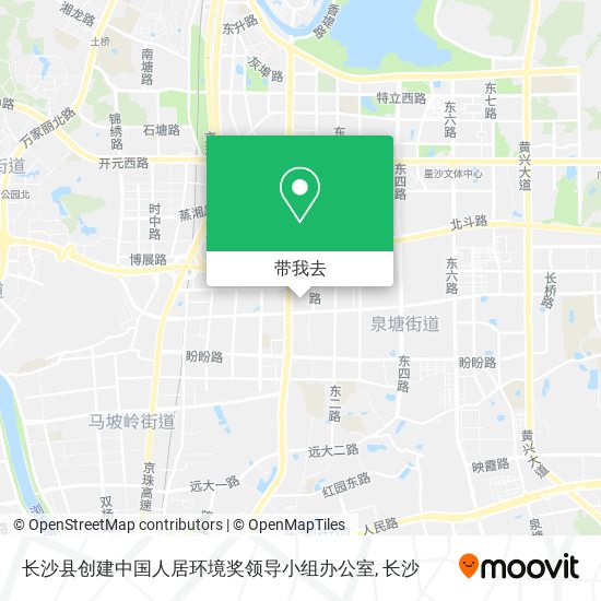 长沙县创建中国人居环境奖领导小组办公室地图