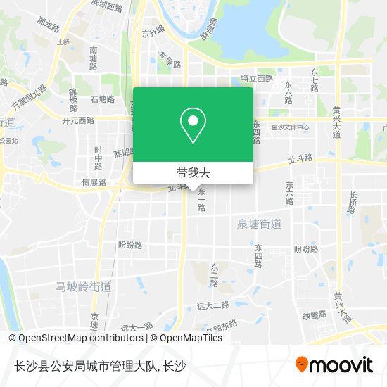 长沙县公安局城市管理大队地图
