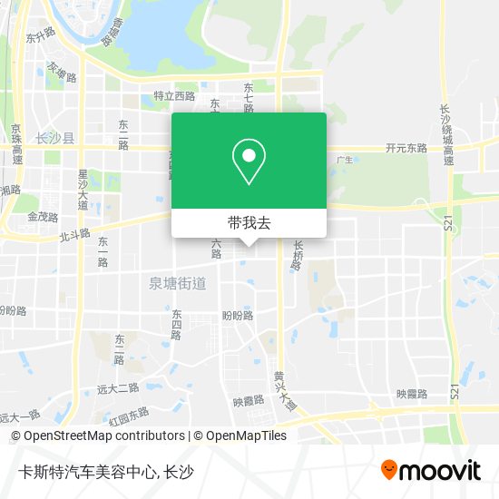 卡斯特汽车美容中心地图