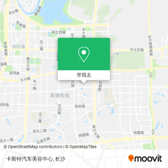 卡斯特汽车美容中心地图