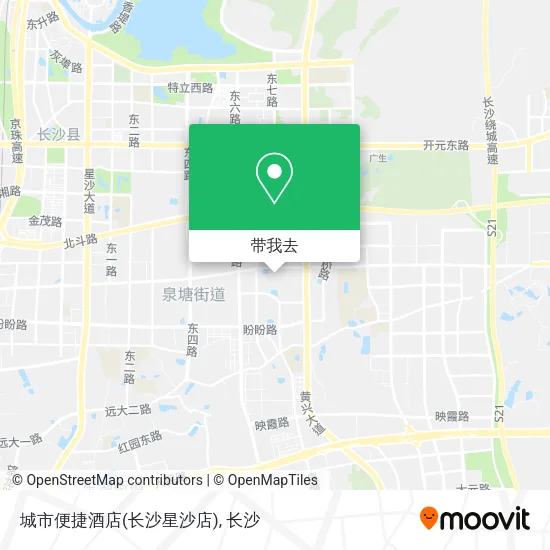 城市便捷酒店(长沙星沙店)地图