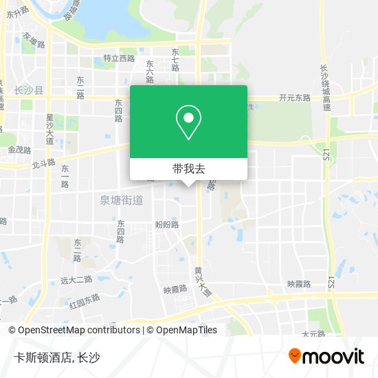 卡斯顿酒店地图