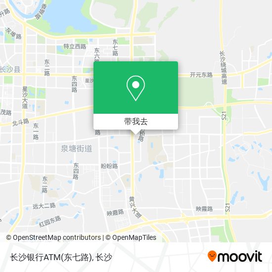 长沙银行ATM(东七路)地图