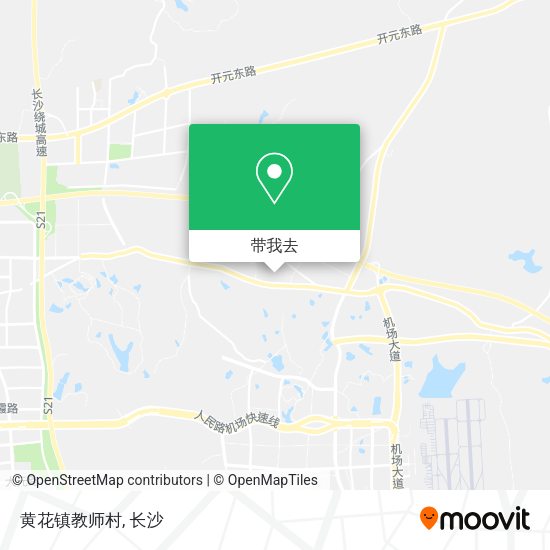 黄花镇教师村地图