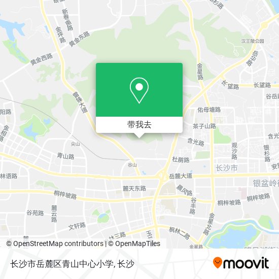 长沙市岳麓区青山中心小学地图