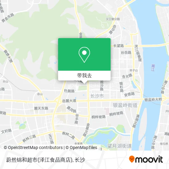 蔚然锦和超市(泽江食品商店)地图
