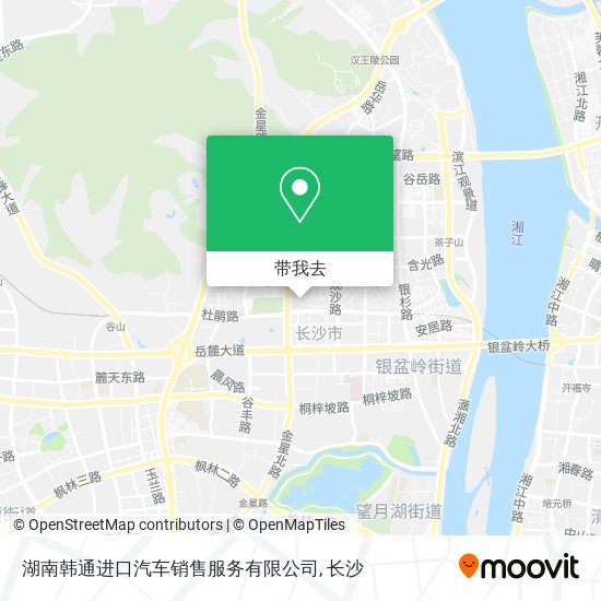 湖南韩通进口汽车销售服务有限公司地图