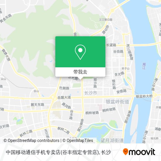 中国移动通信手机专卖店(谷丰指定专营店)地图