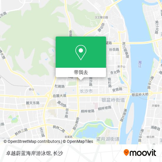 卓越蔚蓝海岸游泳馆地图
