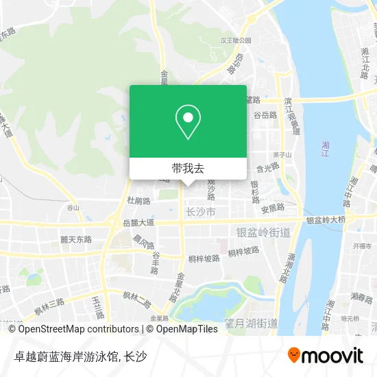 卓越蔚蓝海岸游泳馆地图