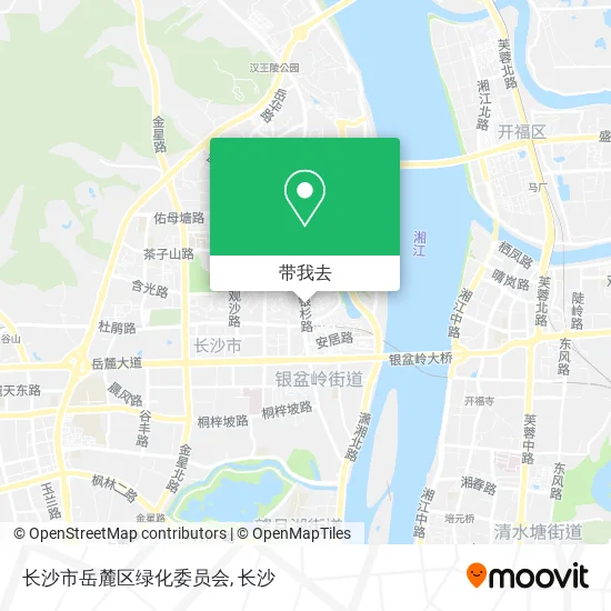 长沙市岳麓区绿化委员会地图