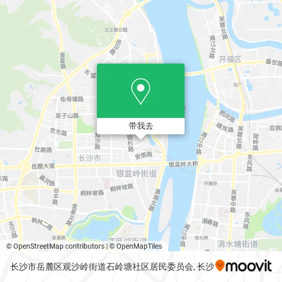 长沙市岳麓区观沙岭街道石岭塘社区居民委员会地图