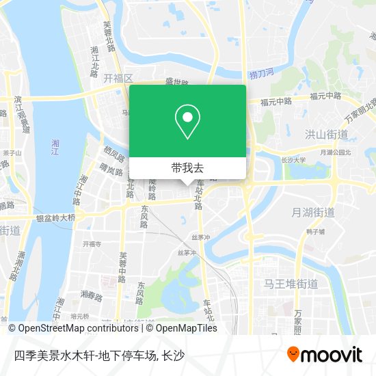 四季美景水木轩-地下停车场地图