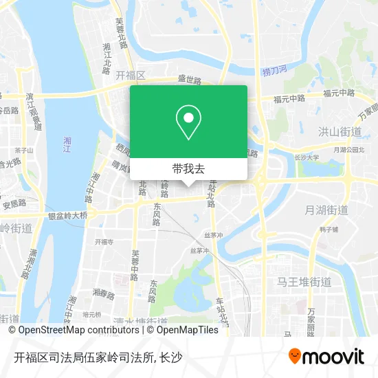 开福区司法局伍家岭司法所地图