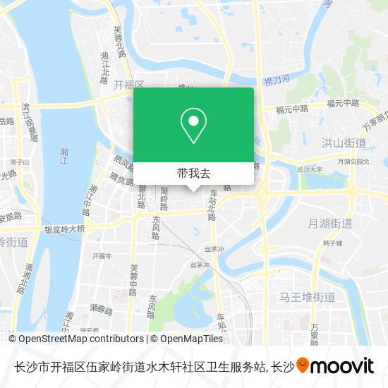 长沙市开福区伍家岭街道水木轩社区卫生服务站地图