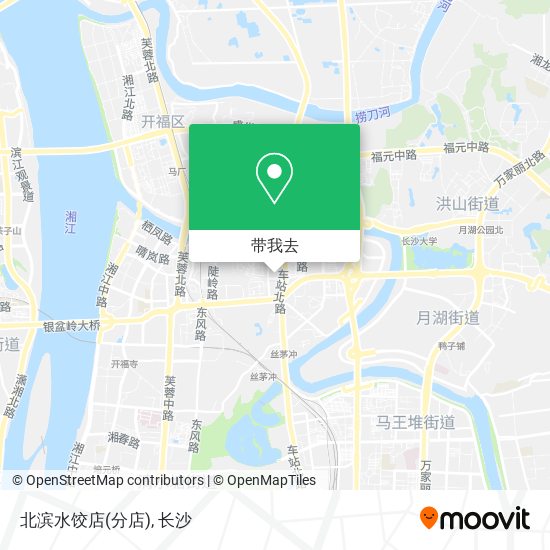 北滨水饺店(分店)地图