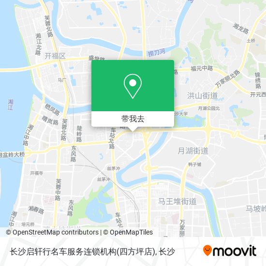 长沙启轩行名车服务连锁机构(四方坪店)地图