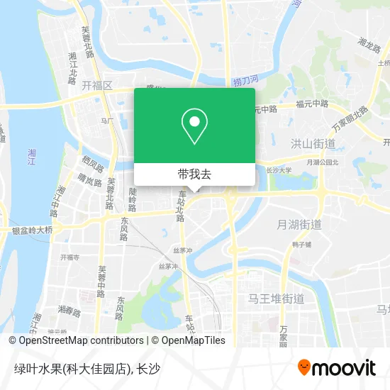 绿叶水果(科大佳园店)地图