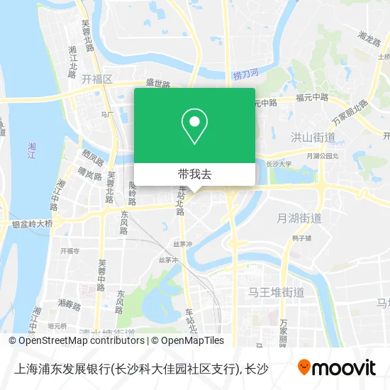 上海浦东发展银行(长沙科大佳园社区支行)地图