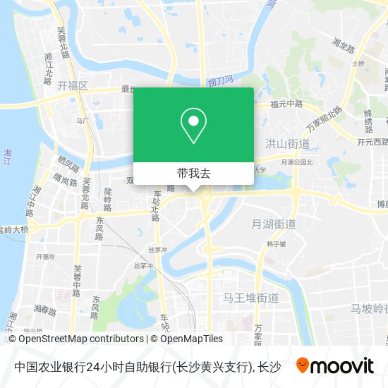 中国农业银行24小时自助银行(长沙黄兴支行)地图